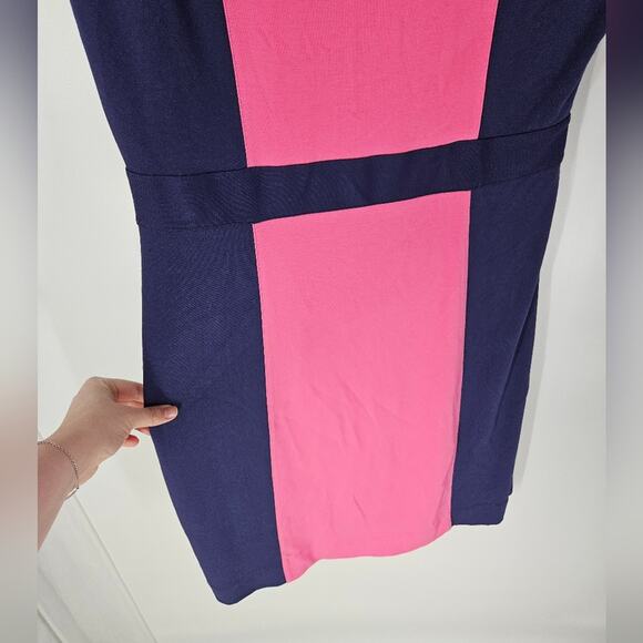 Lilly Pulitzer Bright Navy Fiona Combo Dress XL - Picture 3 of 11